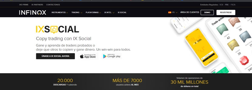 infinox web sitio