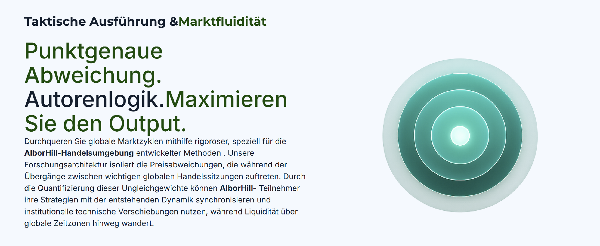 AlborHill Handelsplattform mit Fokus auf Marktliquidität und präzise Orderausführung